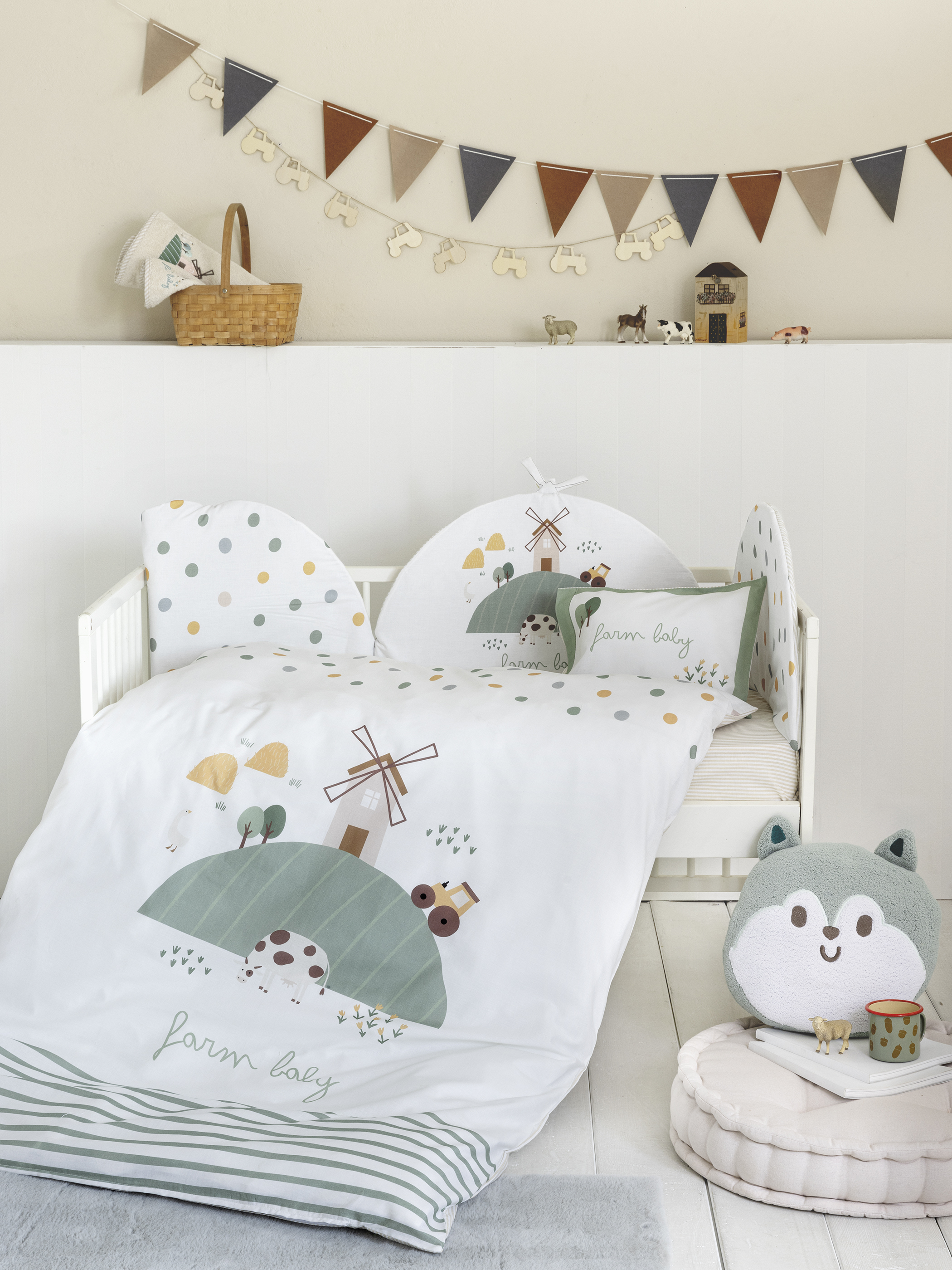 Κουβερλί Κούνιας 100x140 Nima Home Farm Baby